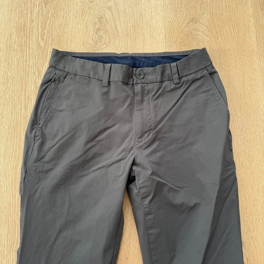 Vineyard Vines Pants Mens 30x32 Gray On The Go Chino OTG Performance Evening Sky - Picture 3 of 7